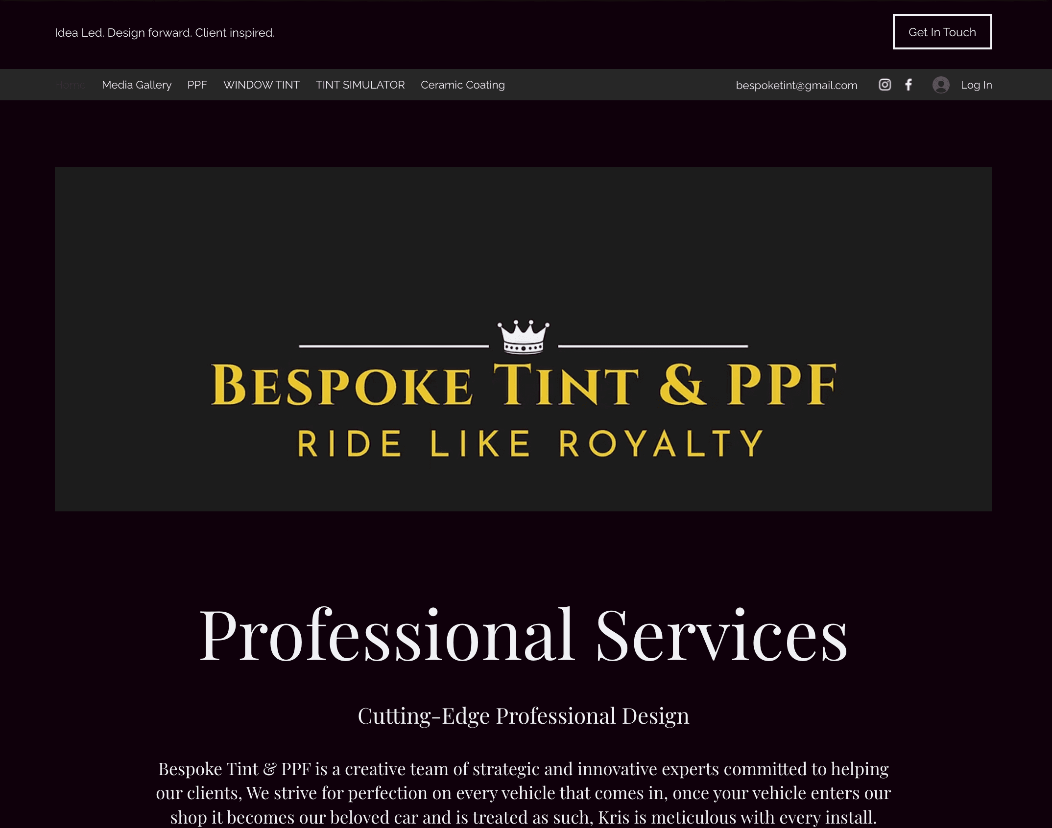 Growing Bespoke Tint & PPF to $1m+ in Revenue Dashboard Mockup