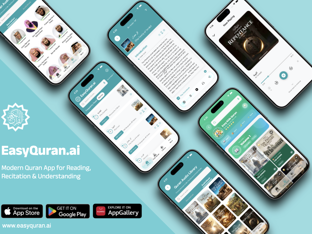 EasyQuran AI - App Interface Showcase