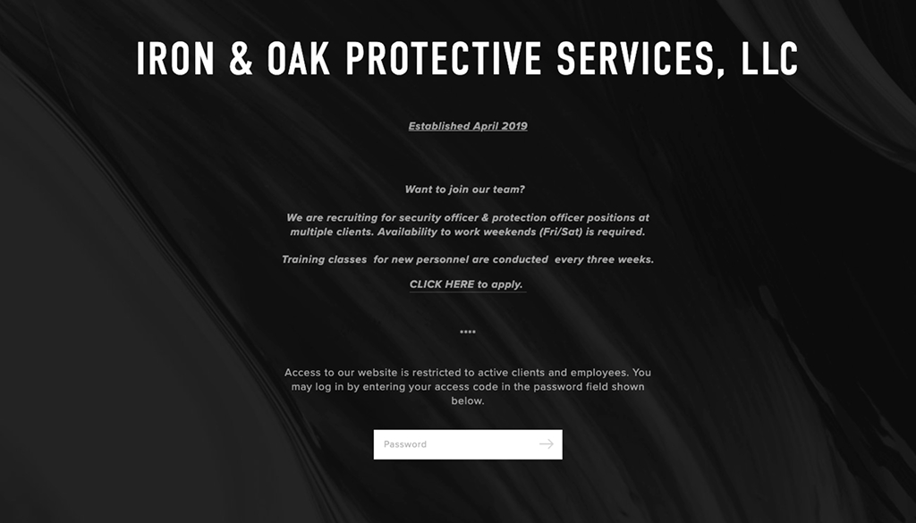 Iron & Oak - Legacy Site